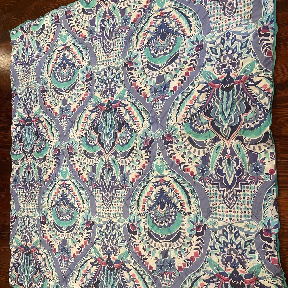Pottery Barn Teen Kaleidoscope Comforter and Two Standard Shams